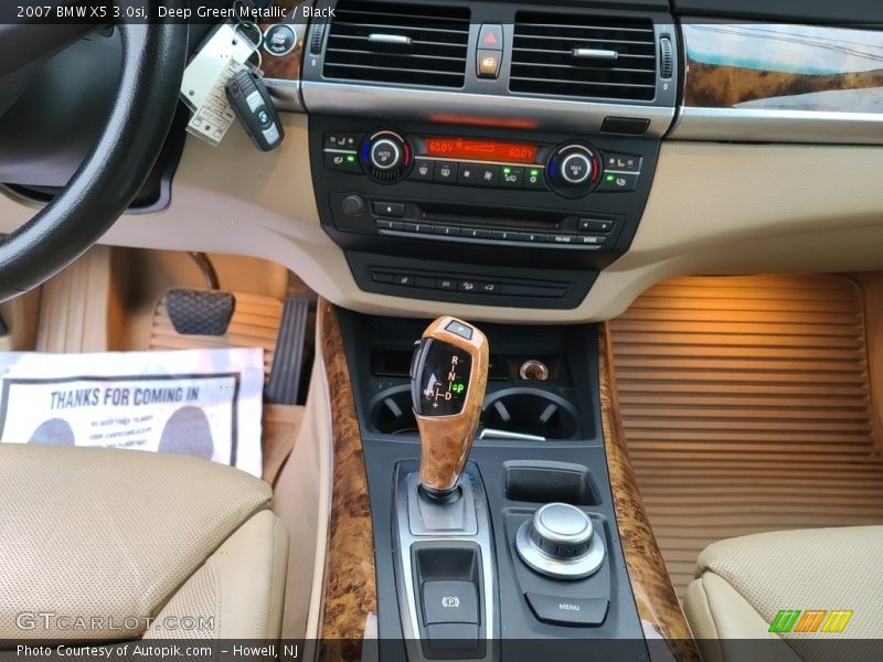 Deep Green Metallic / Black 2007 BMW X5 3.0si