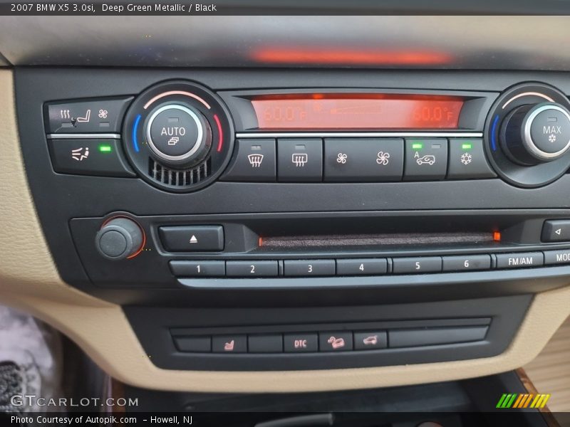 Deep Green Metallic / Black 2007 BMW X5 3.0si