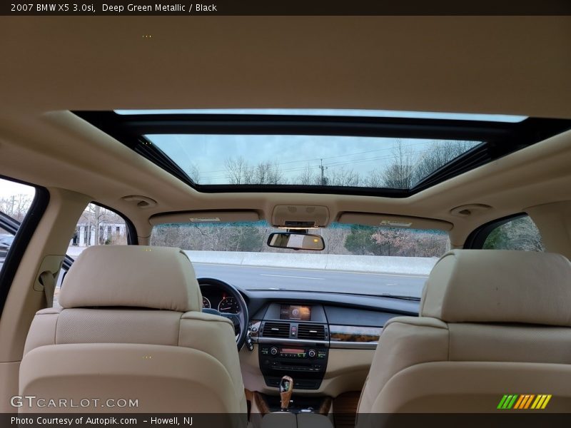 Deep Green Metallic / Black 2007 BMW X5 3.0si