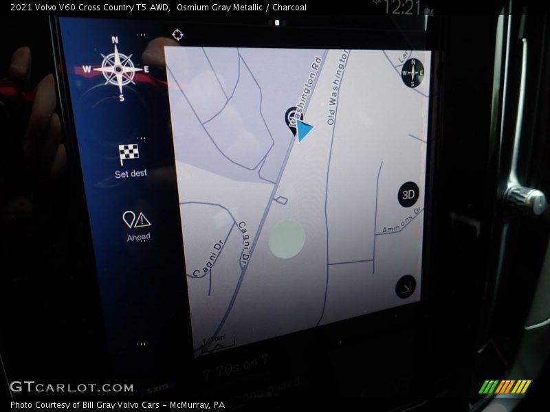 Navigation of 2021 V60 Cross Country T5 AWD