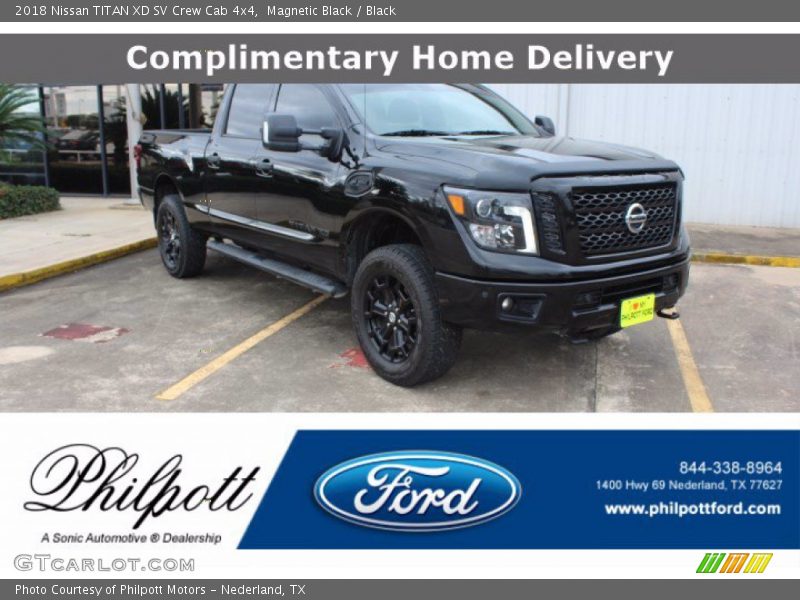 Magnetic Black / Black 2018 Nissan TITAN XD SV Crew Cab 4x4