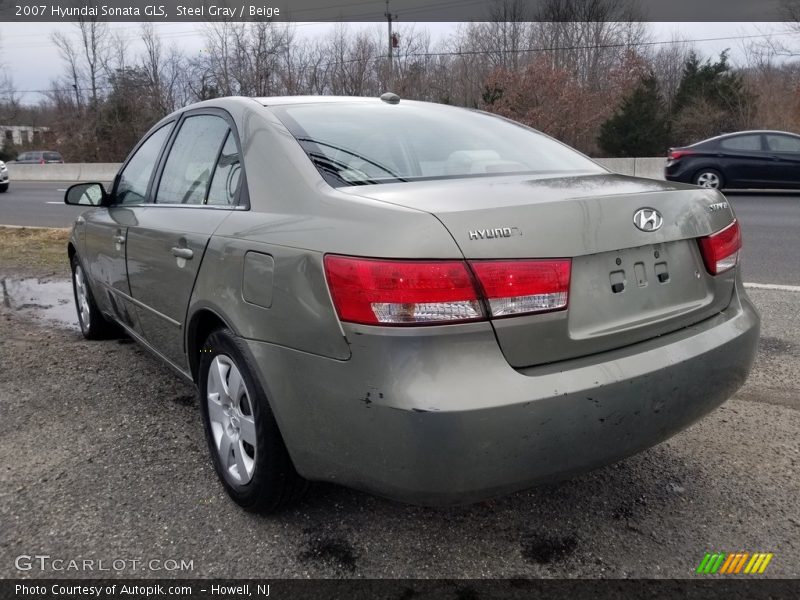 Steel Gray / Beige 2007 Hyundai Sonata GLS