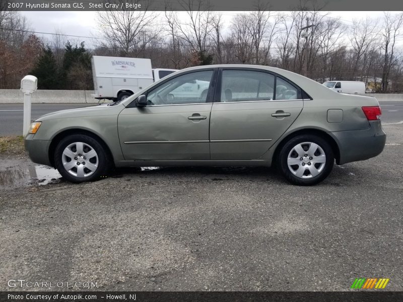 Steel Gray / Beige 2007 Hyundai Sonata GLS