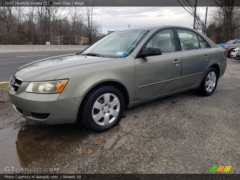 Steel Gray / Beige 2007 Hyundai Sonata GLS