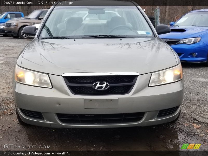 Steel Gray / Beige 2007 Hyundai Sonata GLS