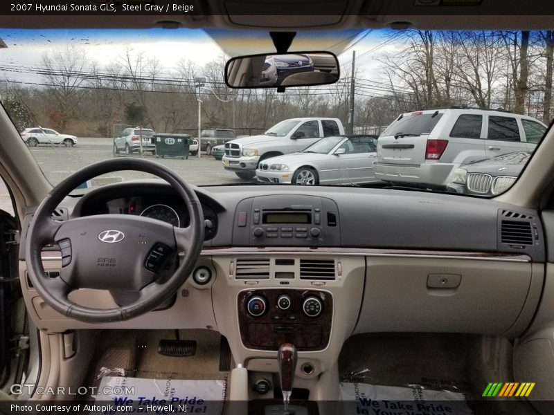 Steel Gray / Beige 2007 Hyundai Sonata GLS