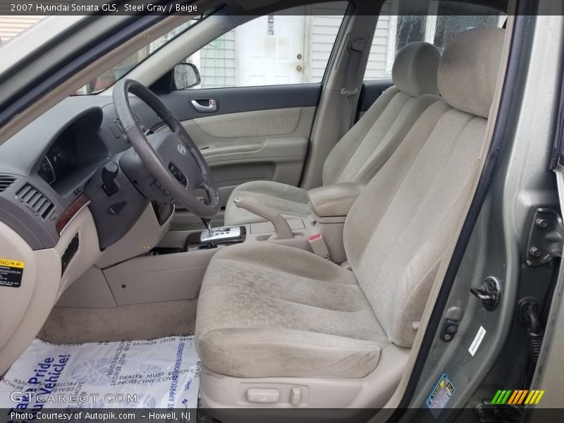 Steel Gray / Beige 2007 Hyundai Sonata GLS