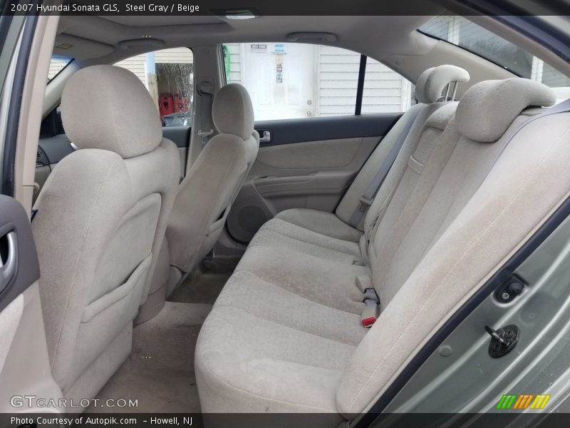 Steel Gray / Beige 2007 Hyundai Sonata GLS
