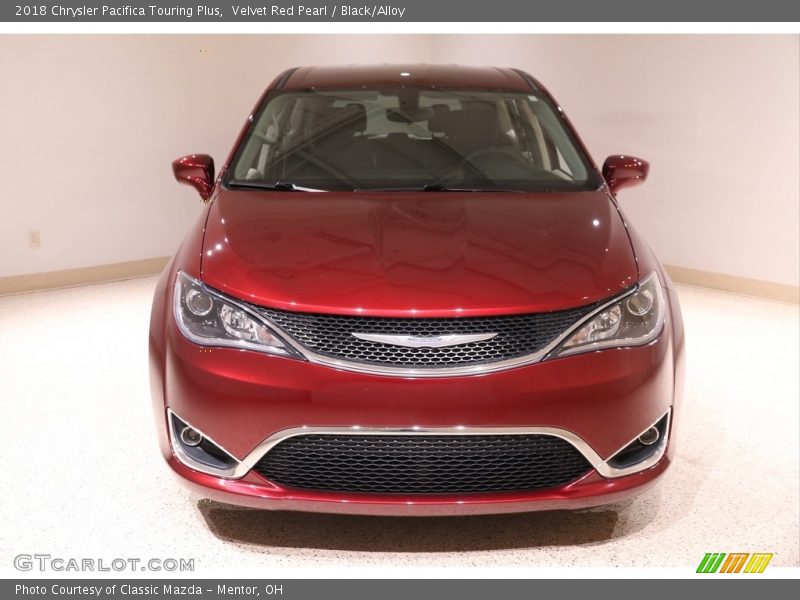 Velvet Red Pearl / Black/Alloy 2018 Chrysler Pacifica Touring Plus