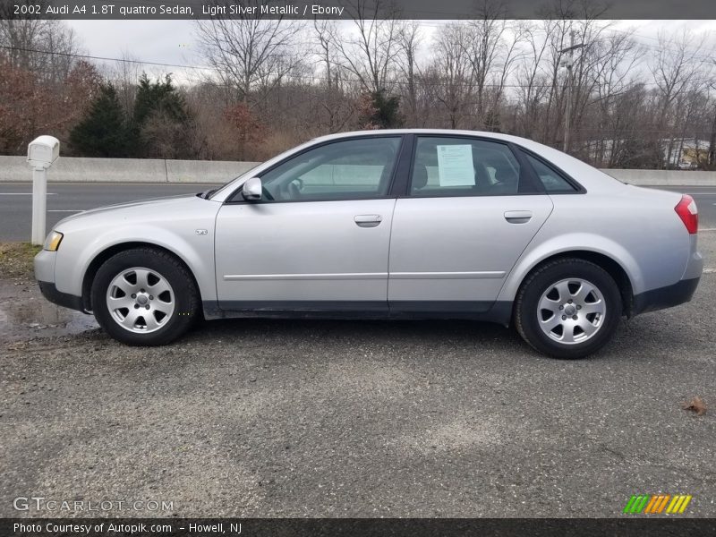 Light Silver Metallic / Ebony 2002 Audi A4 1.8T quattro Sedan