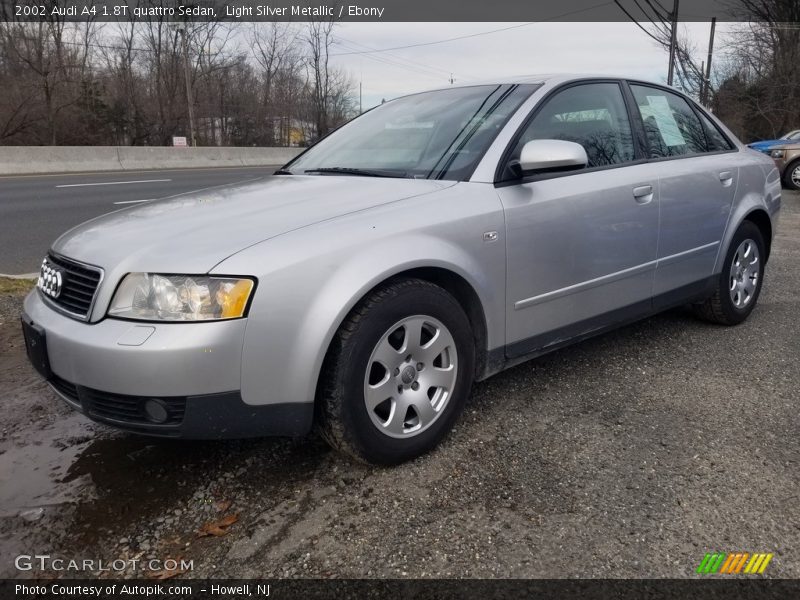 Light Silver Metallic / Ebony 2002 Audi A4 1.8T quattro Sedan