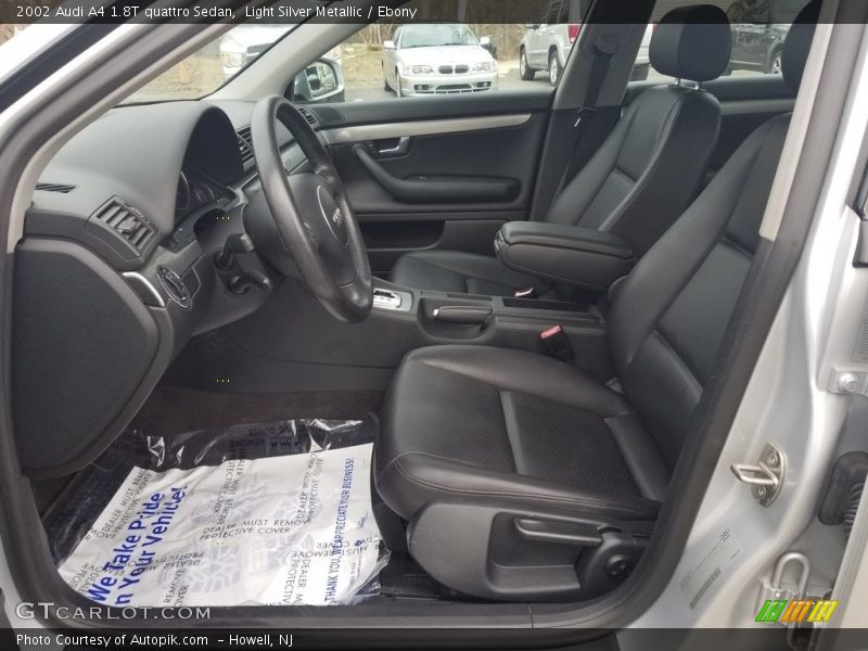 Light Silver Metallic / Ebony 2002 Audi A4 1.8T quattro Sedan
