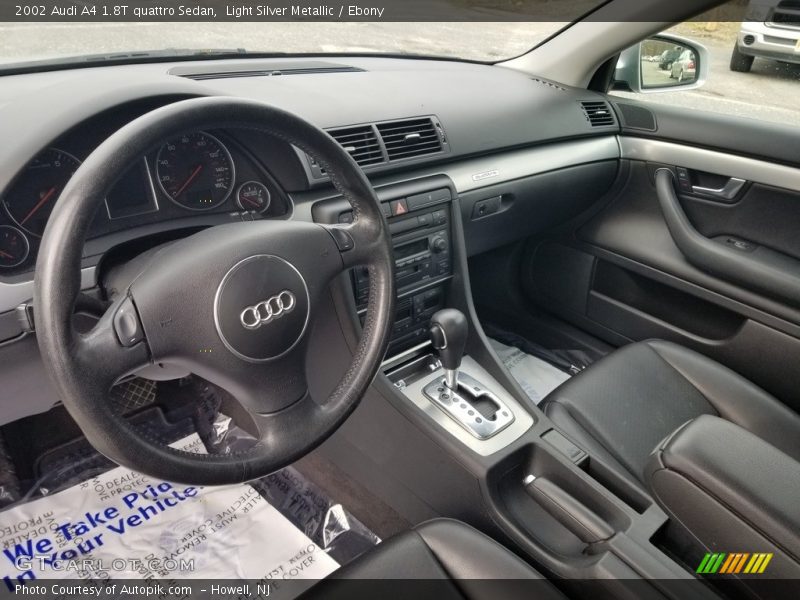 Light Silver Metallic / Ebony 2002 Audi A4 1.8T quattro Sedan