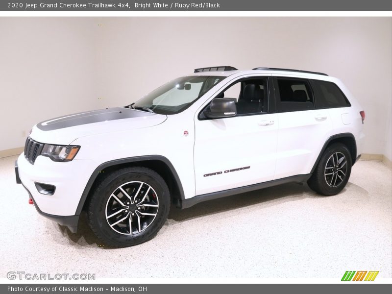 Bright White / Ruby Red/Black 2020 Jeep Grand Cherokee Trailhawk 4x4