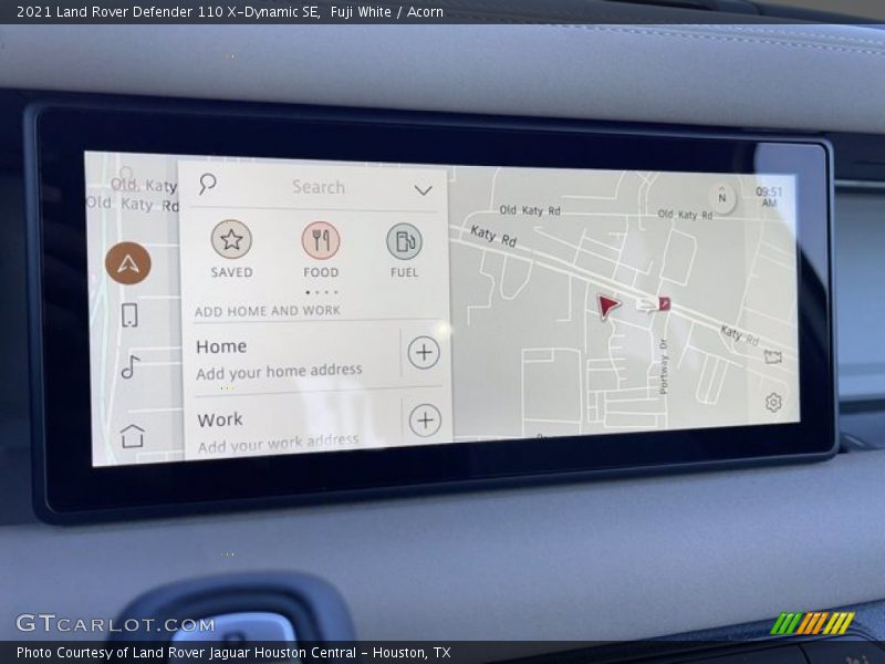 Navigation of 2021 Defender 110 X-Dynamic SE