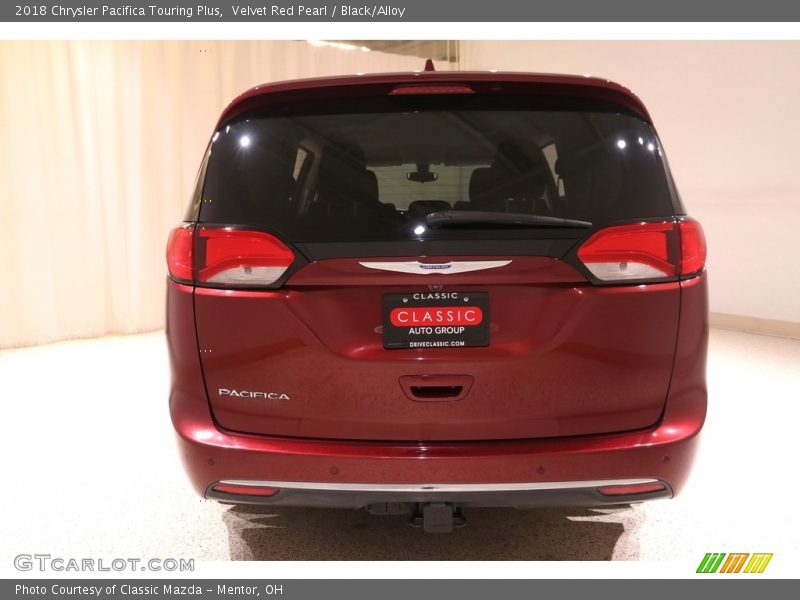 Velvet Red Pearl / Black/Alloy 2018 Chrysler Pacifica Touring Plus