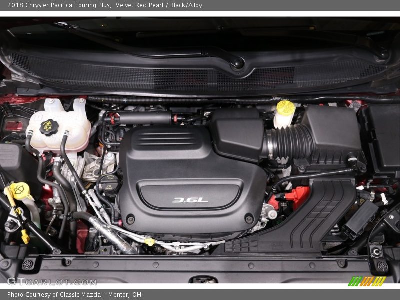 Velvet Red Pearl / Black/Alloy 2018 Chrysler Pacifica Touring Plus