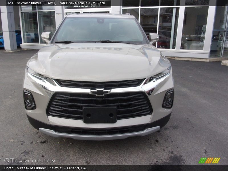 Iron Gray Metallic / Jet Black 2021 Chevrolet Blazer LT AWD