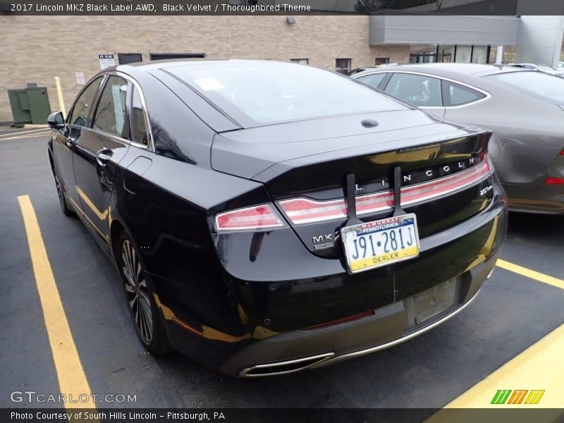 Black Velvet / Thoroughbred Theme 2017 Lincoln MKZ Black Label AWD