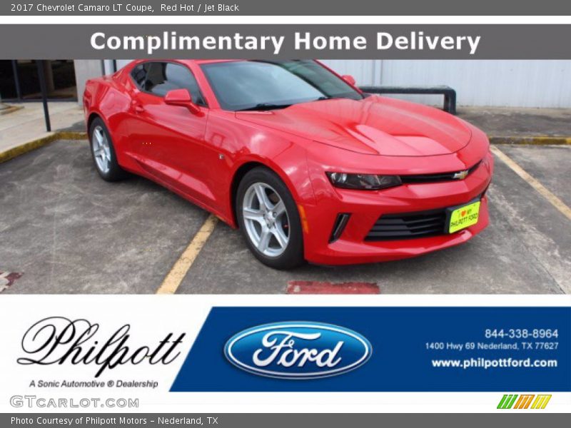 Red Hot / Jet Black 2017 Chevrolet Camaro LT Coupe