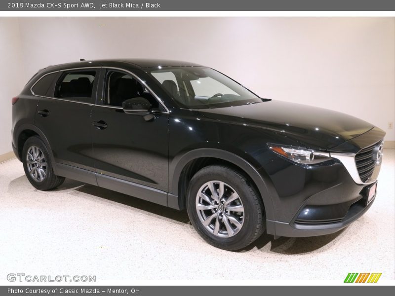 Jet Black Mica / Black 2018 Mazda CX-9 Sport AWD