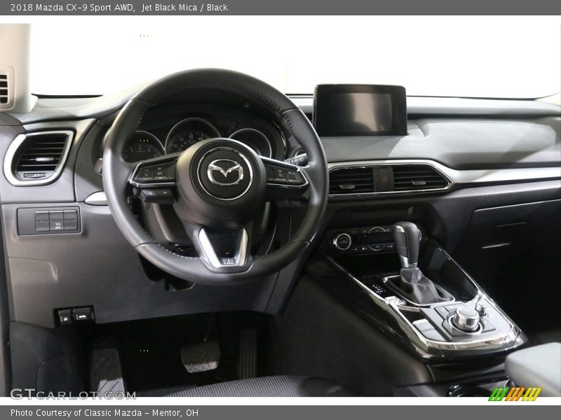 Jet Black Mica / Black 2018 Mazda CX-9 Sport AWD