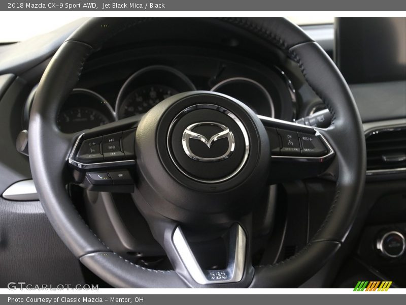 Jet Black Mica / Black 2018 Mazda CX-9 Sport AWD