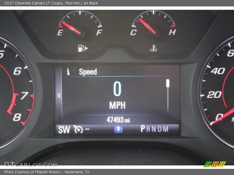 Red Hot / Jet Black 2017 Chevrolet Camaro LT Coupe
