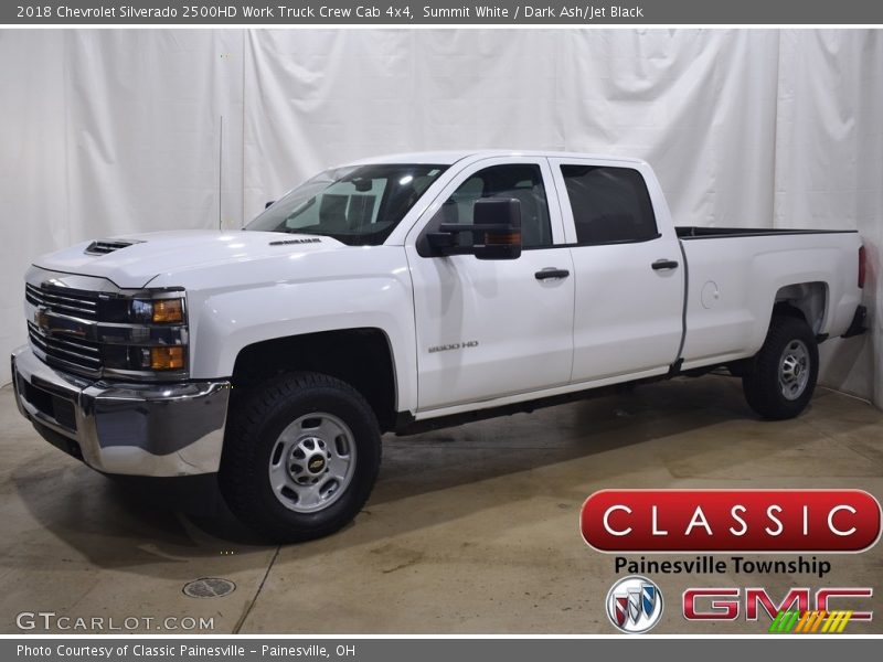 Summit White / Dark Ash/Jet Black 2018 Chevrolet Silverado 2500HD Work Truck Crew Cab 4x4