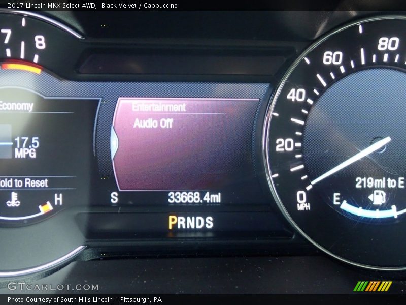 Black Velvet / Cappuccino 2017 Lincoln MKX Select AWD