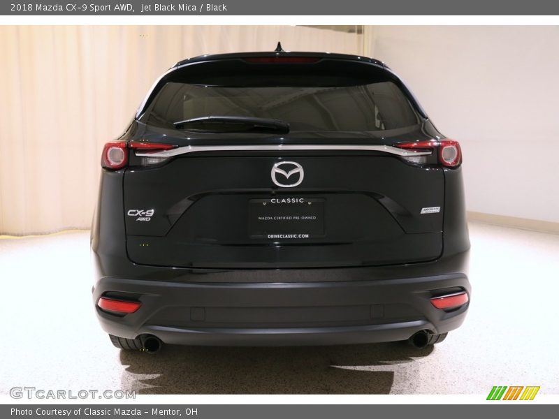 Jet Black Mica / Black 2018 Mazda CX-9 Sport AWD