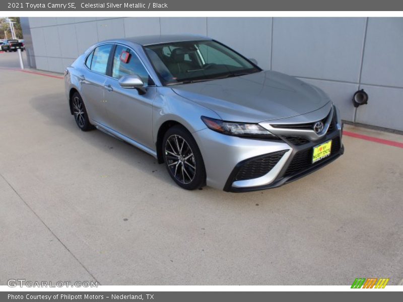 Celestial Silver Metallic / Black 2021 Toyota Camry SE