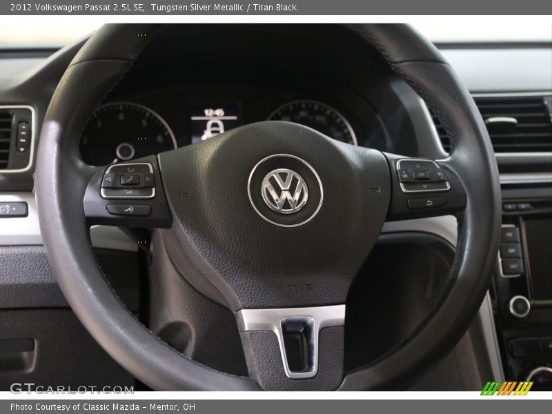 Tungsten Silver Metallic / Titan Black 2012 Volkswagen Passat 2.5L SE