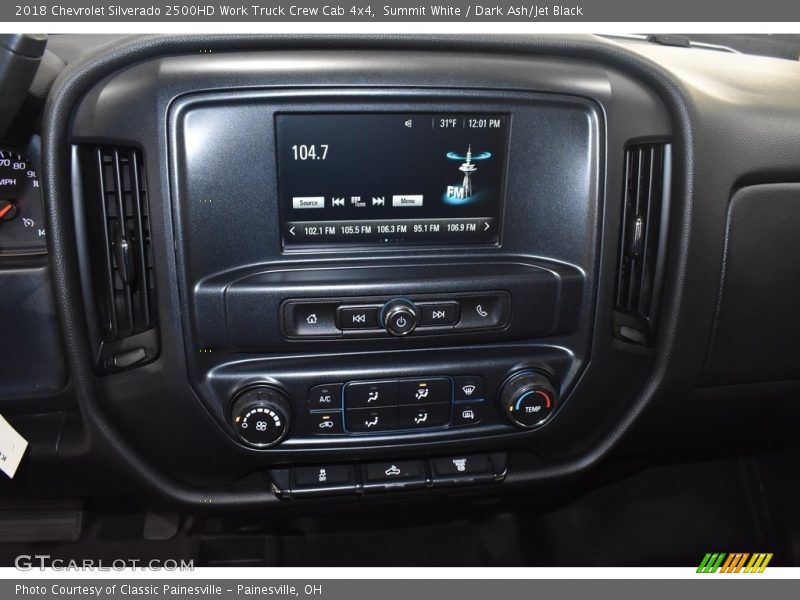 Controls of 2018 Silverado 2500HD Work Truck Crew Cab 4x4