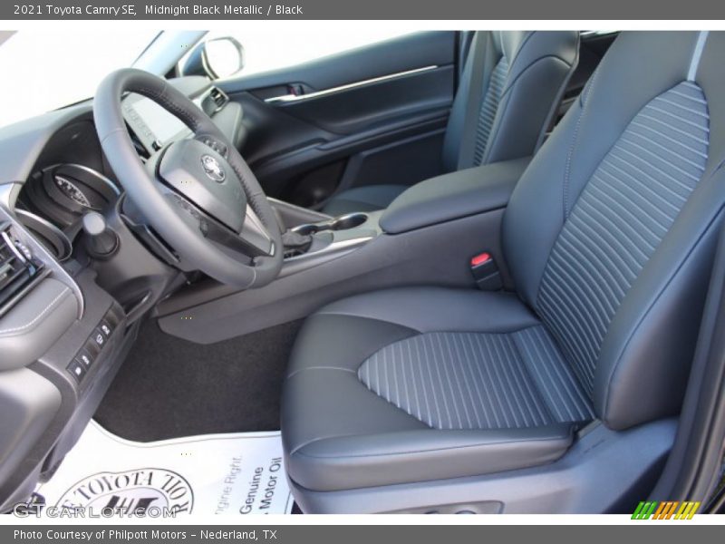 Midnight Black Metallic / Black 2021 Toyota Camry SE