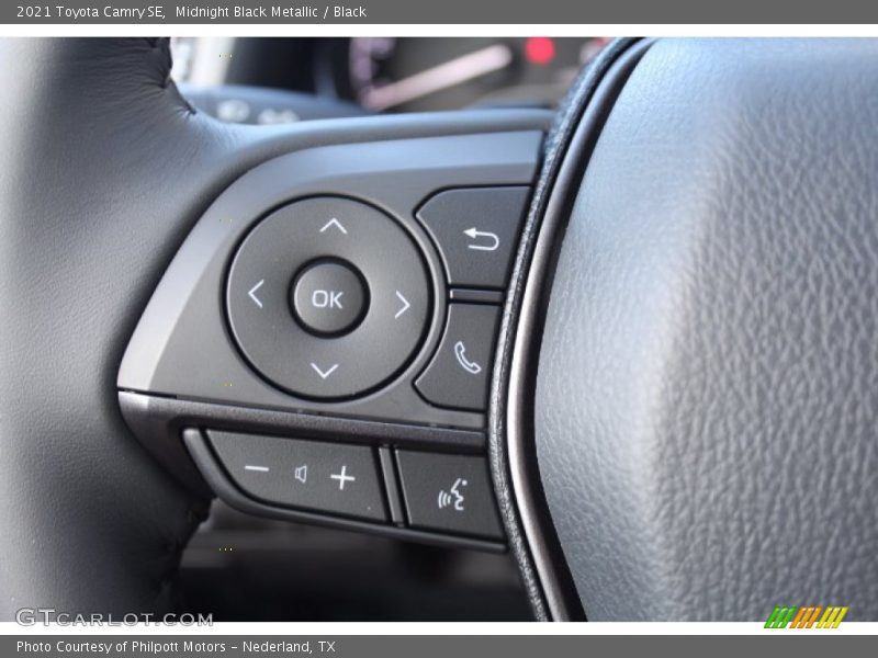 Midnight Black Metallic / Black 2021 Toyota Camry SE