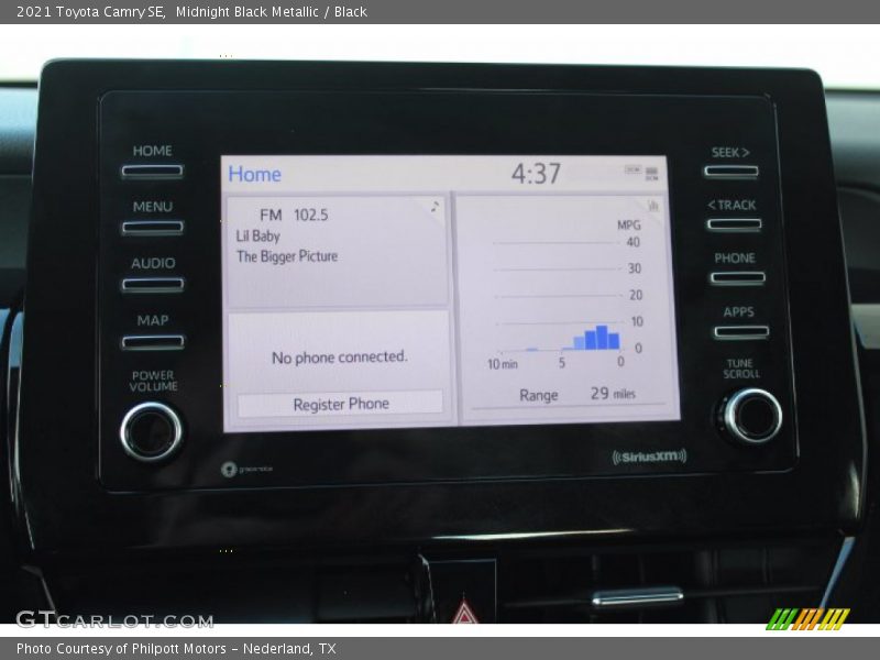 Midnight Black Metallic / Black 2021 Toyota Camry SE