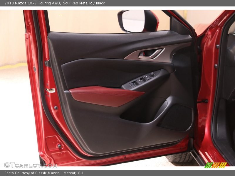 Soul Red Metallic / Black 2018 Mazda CX-3 Touring AWD