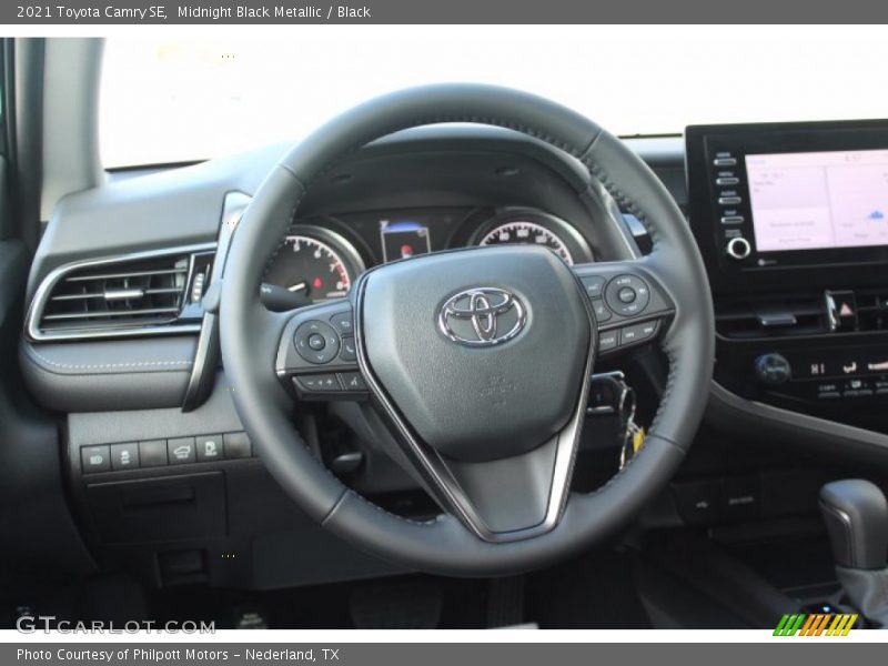Midnight Black Metallic / Black 2021 Toyota Camry SE