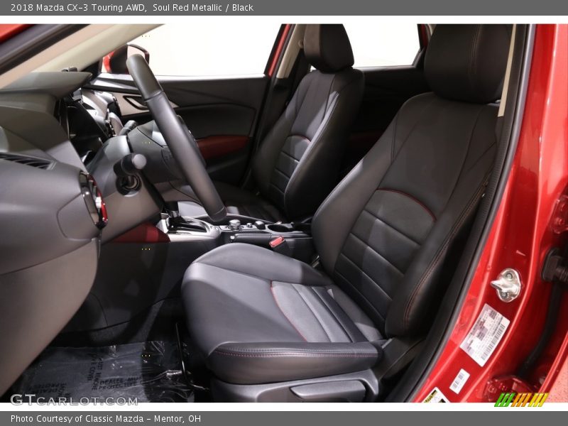 Soul Red Metallic / Black 2018 Mazda CX-3 Touring AWD