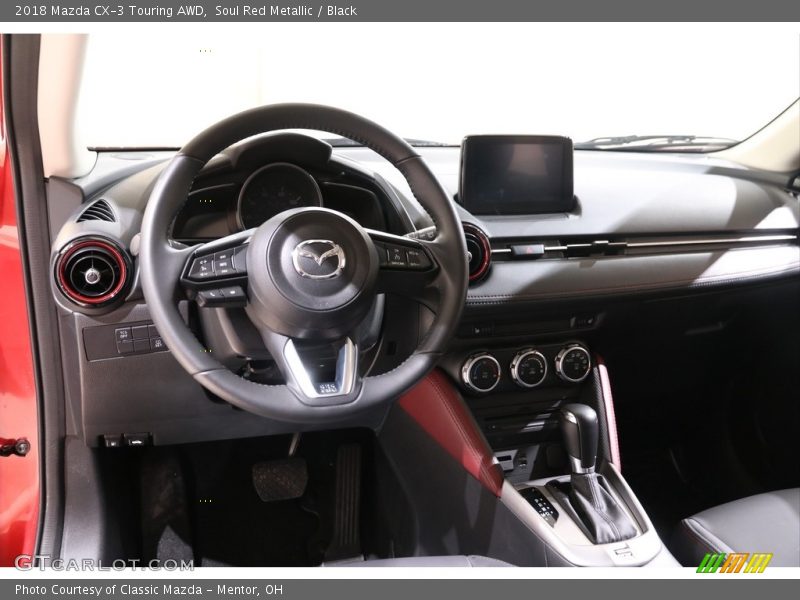 Soul Red Metallic / Black 2018 Mazda CX-3 Touring AWD
