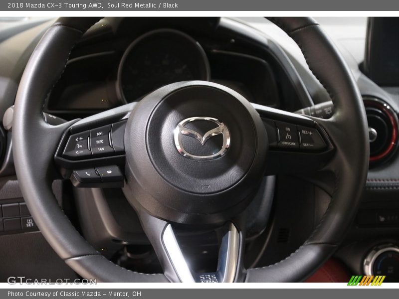 Soul Red Metallic / Black 2018 Mazda CX-3 Touring AWD
