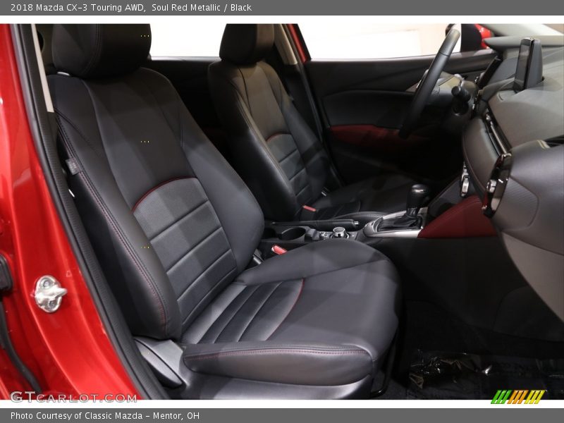Soul Red Metallic / Black 2018 Mazda CX-3 Touring AWD