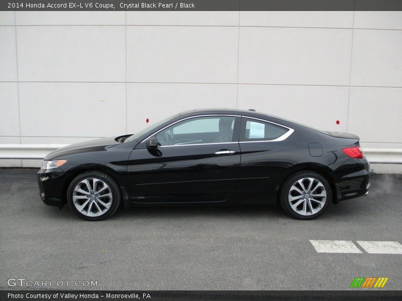 Crystal Black Pearl / Black 2014 Honda Accord EX-L V6 Coupe