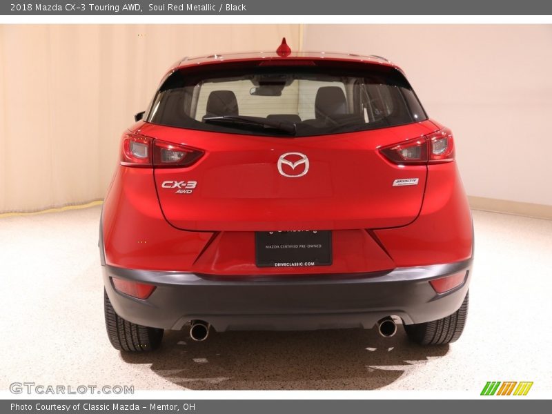 Soul Red Metallic / Black 2018 Mazda CX-3 Touring AWD