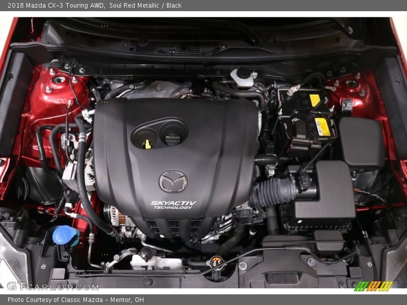 Soul Red Metallic / Black 2018 Mazda CX-3 Touring AWD