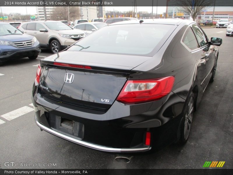 Crystal Black Pearl / Black 2014 Honda Accord EX-L V6 Coupe