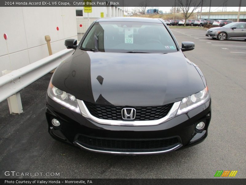 Crystal Black Pearl / Black 2014 Honda Accord EX-L V6 Coupe