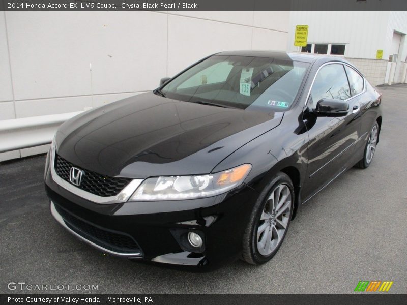 Crystal Black Pearl / Black 2014 Honda Accord EX-L V6 Coupe