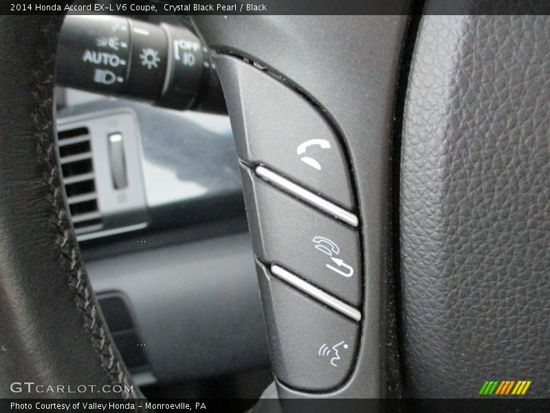 Crystal Black Pearl / Black 2014 Honda Accord EX-L V6 Coupe